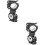 2Pièces Collier Fixation Torche Pivotant 360 Silicone Noir 5