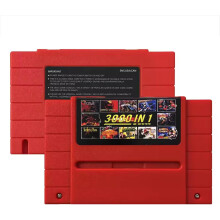 Retro 16-Bit Game Cartridge for SNES & Super Famicom, 3000-in-1 Flash Card with 8GB Pre-Loaded Mini SD Card, Classic Gaming Compatible