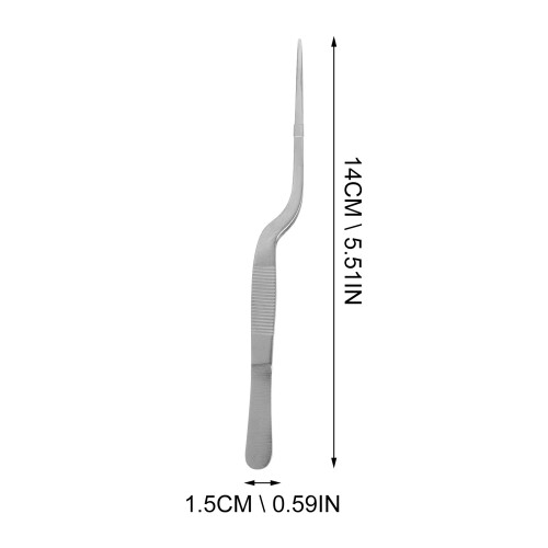 1Ensemble Pince 14Cm Acier Inoxydable Argentée Outil 1