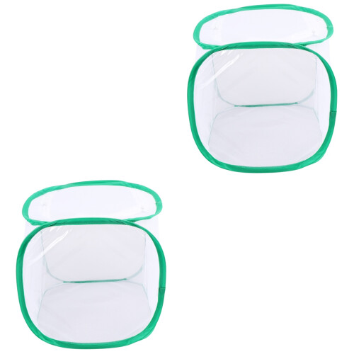 2Pièces Boîte Blanche Pour Insectes Zipper Cage Et Solide 2