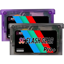 (Purple) Mini SC Card 1000 in 1 Flash GBA Cartridge - V1.5 Firmware for Retro GBA, GBC, GB, NES - Enhanced Gameplay & Easy Saving with 8GB TF Card