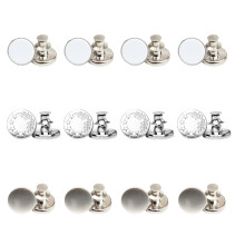 60Pièces Boucles Taille Jeans Boutons Sans Couture Accessoires Colorés