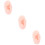 3Pièces Oreilles Silicone Kaki Pratique Modèles Percing 8