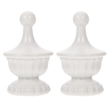 2St Witte Lampenknop Zinc Legering Elegante Licht Accessoire