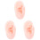 3Pièces Oreilles Silicone Kaki Pratique Modèles Percing 2