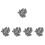 100Pcs Grey Miniature Wall Bricks for Micro Landscape and DIY Modeling 6