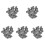 100Pcs Grey Miniature Wall Bricks for Micro Landscape and DIY Modeling 3