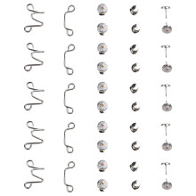 15Ensembles Boutons Daisy Chic Argent Pour Jeans Accessoires Utiles