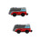 2Pièces Jouet Train Alliage Rouge Durable Pour Enfants 6