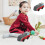 2Pièces Jouet Train Alliage Rouge Durable Pour Enfants 10