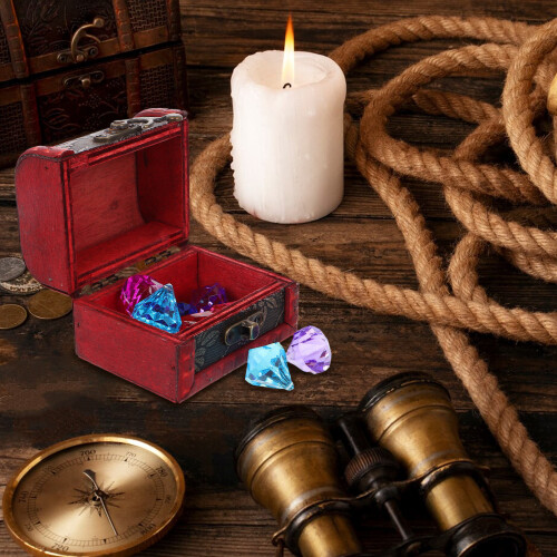 7Ensembles Boîtes Pirate Marron Pour Jeu D'enfants 2