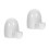 2Pcs Automatic Pet Feeder White Water Dispenser for Small Pets Feeding 2