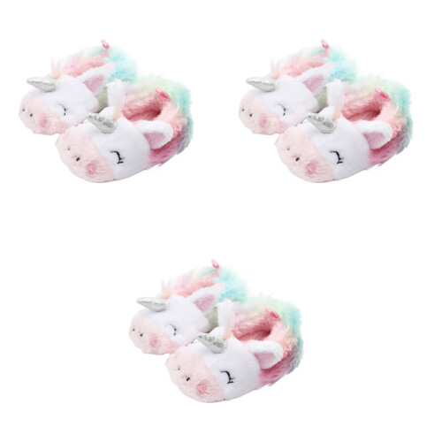 3Pièces Chaussures Hiver Bébé Coton Motif Coloré 2