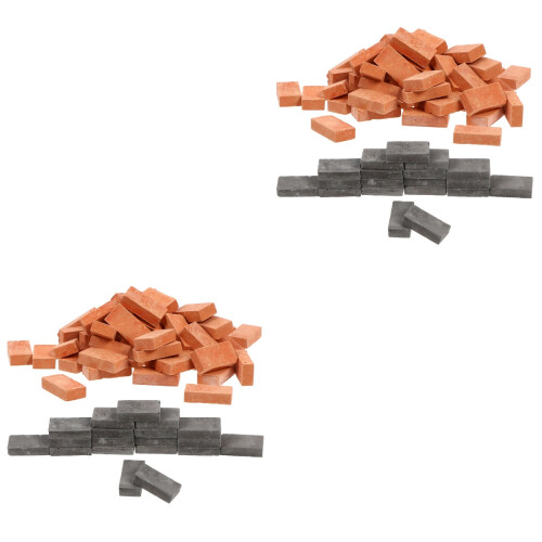 200Pcs Assorted Color Miniature Garden Bricks for DIY Micro Landscape 2
