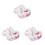 3Pièces Chaussures Hiver Bébé Coton Motif Coloré 2