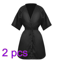 2 Pieces Hair Suit Man Child Kimono Salon Robe Client Gown