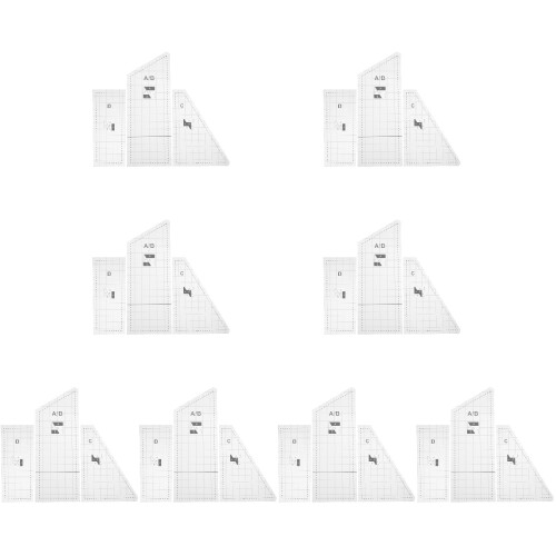 8 Sets Quilting Templates Diy Patchwork Sewing Tools 2