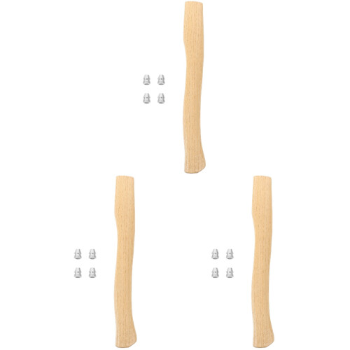 3 Sets Wood Handle Replacement For Short 2