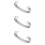 3Pcs Durable Titanium Steel Silver Bracelet for Son Personalized Gift 6