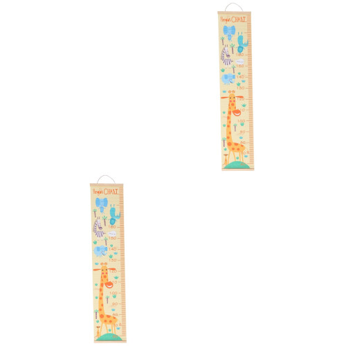 2Pièces Règle Croissance Avec Accroche Bois Pour 2