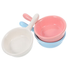 9 Pcs Small Pet Food Bowl Cat And Dog Bowl Ceramics To Feed
