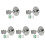 5Pcs Stainless Steel Wall-Mounted Adjustable Shower Head Holder Silver 2