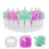 35Pcs Lip Gloss Maker Kit Assorted Colors Plastic Tubes with Wand 10