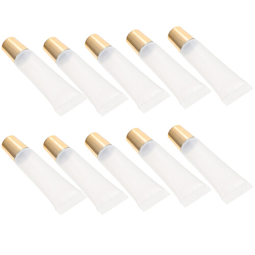 200Pcs Refillable Lip Balm Tubes Transparent Squeeze Tubes for Makeup 1