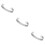 3Pcs Durable Titanium Steel Silver Bracelet for Son Personalized Gift 7