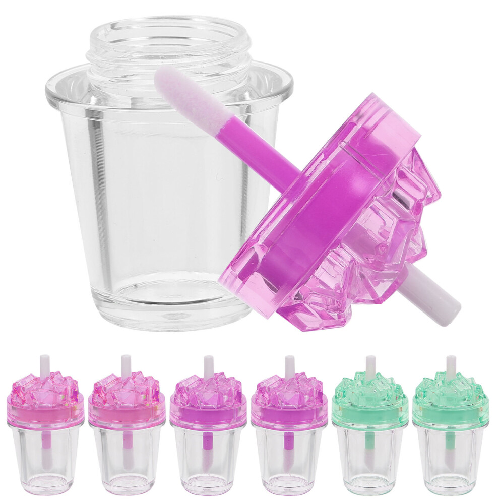 Totority 35Pcs Lip Gloss Maker Kit Assorted Colors Plastic Tubes With Wand
