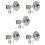 5Pcs Stainless Steel Wall-Mounted Adjustable Shower Head Holder Silver 7