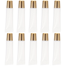 200Pcs Refillable Lip Balm Tubes Transparent Squeeze Tubes for Makeup