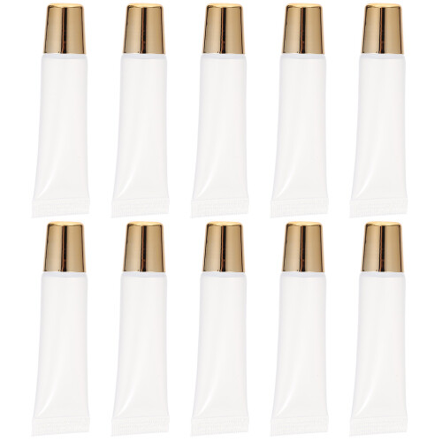 200Pcs Refillable Lip Balm Tubes Transparent Squeeze Tubes for Makeup