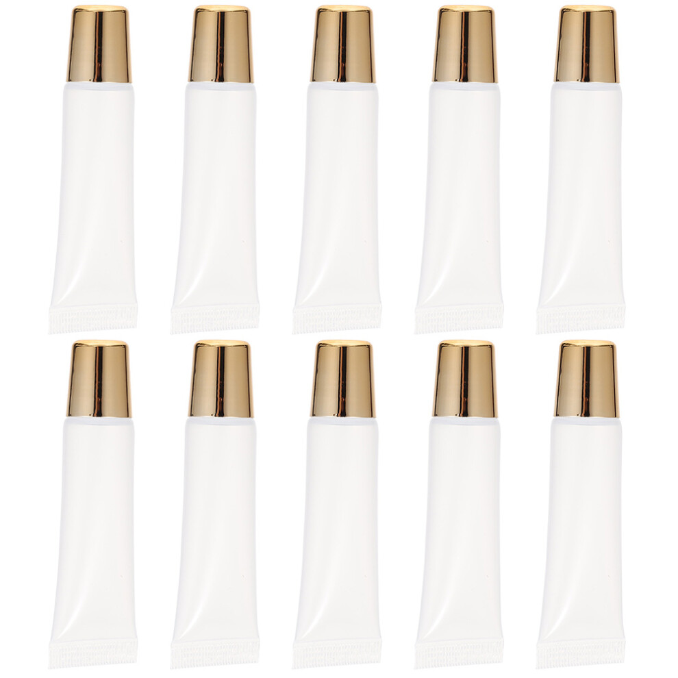 Totority 200Pcs Refillable Lip Balm Tubes Transparent Squeeze Tubes For Makeup