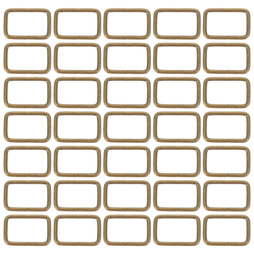 300 Pcs Stainless Steel Rectangular Strap Buckles For Belting Purse 1