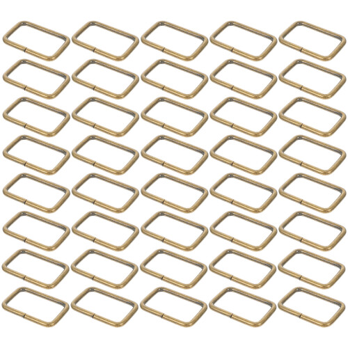 300 Pcs Stainless Steel Rectangular Strap Buckles For Belting Purse