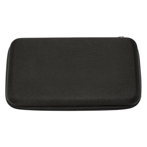 4St Draagbare Zwarte Microfoon Opbergcase Met Rits & Schokbescherming