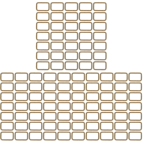 300 Pcs Stainless Steel Rectangular Strap Buckles For Belting Purse 2