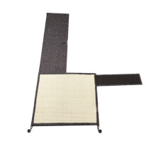 2Pcs Beige Cat Scratcher Toy Sisal Cat Scratch Mat Protects Furniture