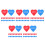 100Pcs Acrylic Hot and Indicator Stickers Assorted 3