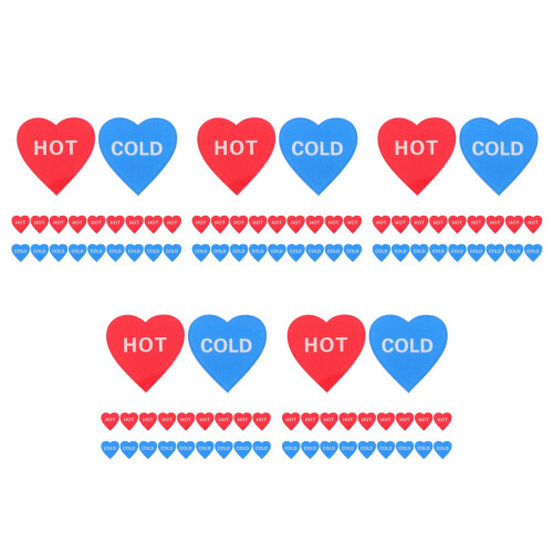 100Pcs Acrylic Hot and Indicator Stickers Assorted 2