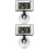 2Pcs Aquarium White LCD Screen Fish Tank Temperature Meter 4