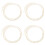 4Sets Glänzende Taillengürtel Metall Mit Pailletten, 5