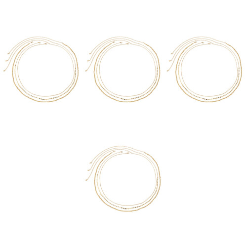 4Sets Glänzende Taillengürtel Metall Mit Pailletten, 2
