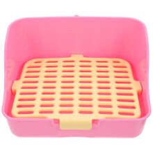 2Pcs Pet Litter Tray Pink Portable Rabbit Potty for Training