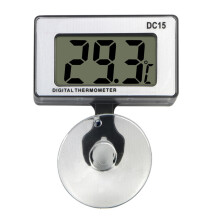 2Pcs Aquarium White LCD Screen Fish Tank Temperature Meter