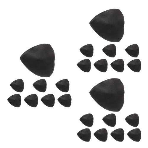 12Pairs Bra Inserts Pads Push Up Black Soft Material for A Cup Support 2