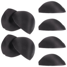 12Pairs Bra Inserts Pads Push Up Black Soft Material for A Cup Support