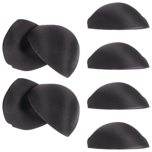 12Pairs Bra Inserts Pads Push Up Black Soft Material for A Cup Support