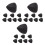 12Pairs Bra Inserts Pads Push Up Black Soft Material for A Cup Support 7